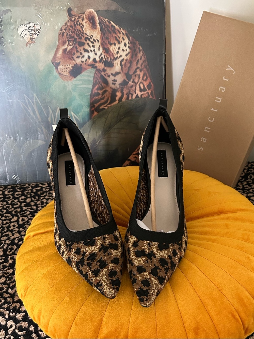 SANCTUARY Kitten Heel Leopard Print Shoes